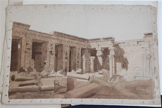 Henry LEstrange Styleman Le Strange (1815–1862) Views of Egypt and Nubia, Largest 13.5 x 19.75in.